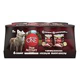 Purina ONE True Instinct Tender Cuts in Gravy with Real Turkey and Venison, and with Real Chicken and Duck High Protein Wet Dog Food Variety Pack - (Pack of 6) 13 Oz. Cans