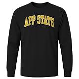 Barnesmith Appalachian State ASU Mountaineers Long Sleeve Adult Unisex T-Shirt, Classic, Black, Small