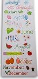 Month Stickers for Scrapbooks & Crafts -All The Months January, February, March and More - 24 Pieces