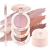 Color Nymph 6 Colors Eyeshadow Makeup Palette | 6-IN-1 Multi-Colored Shimmer & Matte Long-Lasting Travel Size Eye Shadow Make up Kit, Stacked Makeup Design Includes Eyeshadow Brush and Mirror