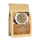 FullChea - Detox Tea Bags, 50 Teabags Liver Detox Tea, With Milk Thistle Seed, Dandelion Root, Licorice Root, Fennel, Turmeric, Peppermint - Liver Cleansing and Support