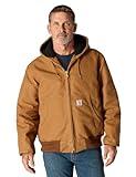 Carhartt Men's J140 Loose Fit Firm Duck Insulated Flannel-Lined Active Jac, Carhartt Brown, X-Large
