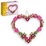 LEGO Heart Ornament Building Toy Set - Fun Arts and Crafts Idea for Girls and Boys, Ages 9+ - Gift for Kids - Display on The Wall as Home Decoration - 40638