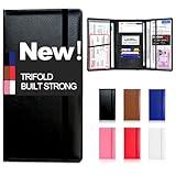 LINTRU Trifold Car Registration and Insurance Holder – Built Strong, Not Flimsy, Registration and Insurance Card Holder, Perfectly Fits in Glovebox, Multi-Pocket Storage, Ideal for Gifting & Daily Use