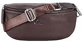 Pursetti Genuine Leather Belt Bag-Fashion-Forward Crossbody Bum Bag for Women & Men-Made to Last & Must-Have Accessory (Brown)