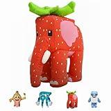 Lostwolf Steal a Brainrot Plush Strawberry Elephant New Cushion Pillow Bed Pillows