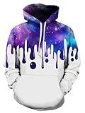 SANKILL Graphic Hoodies for Men Funny Novelty Pullover Sweatshirt Xmas Gifts Black red Anime Hoodie Cool Designs Rapper