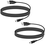 Vrllinking 3DS USB Charger Cable for Nintendo 2DS/DSi XL Fast Charging, 2 Pack Durable 4FT Cord | Compatible with All 3DS XL, New 2DS, DSi (Black)