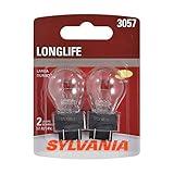SYLVANIA - 3057 Long Life Miniature - Bulb, Ideal for Daytime Running Lights (DRL) and Back-Up/Reverse Lights (Contains 2 Bulbs)