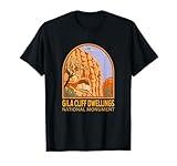Gila Cliff Dwellings National Monument New Mexico Emblem T-Shirt