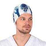 White X-Ray Cap with Buttons: Fashion-Forward Cap with an X-Ray Print