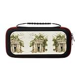 YANYU Antique Building with Roman Olive Branch and Greek Print Ample accessories Measures Bag Portable Travel Switch Carrying Bag Switch Carrying