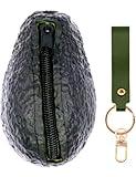FUSMYE Avocado Coin Purse Pouch, Funny Novelty Wallet Gifts For Avocado Lover Women Kids, Portable Small Storage Bag Money Key Bag Keychain, Realistic Looking Cute Decorations, Wristlet Wallets