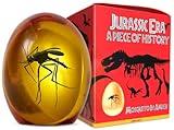 VEOJEIN Jurassic Era - 2D Mosquito in Amber - Piece of History - Resin Paperweight - Realistic Jurassic Collectible - Flat Bottom - Dinosaur DNA - Park on Cane Top - 3D Shaped - 2D UV Printing
