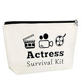 Gfhzdmf Actress Gift Acting Gift for Drama Actor Actress Makeup Bag Theater Present Zipper Pouch Theatre Drama Travel Cosmetic Pouch Funny Actor Student Presents Musical Teacher Graduation prezzie