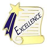 PinMart Excellence Scroll School Award Lapel Pin – Scholar Reward Pin – Student Achievement for Scholastic Excellence – Education Study Performance Honor for Pupils – 1 Piece