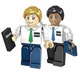 Brick'em Young Elder Missionary Figurines - Christian Building Brick Figures - Mix & Match Hair, Skin & Outfit Combinations, Includes Bible & Book of Mormon Accessories, Stocking Stuffer, Ages 8+