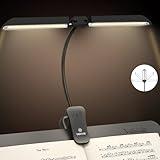Vekkia 64 Led Rechargeable Music Stand Light - Folding Clip On Piano Lamp, Portable Professional with 5 Brightness×3 Color Temperature for Grand Piano and Book Reading