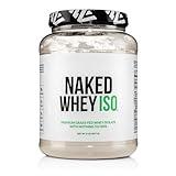 NAKED Whey Isolate Protein - Only 2 Ingredients, 30g Grass-Fed Protein, Zero Carb, Unflavored, Undenatured, Non-GMO, No Soy, Gluten-Free, No Preservatives - 28 Servings