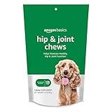 Amazon Basics Dog Hip & Joint Daily Supplement Chews with Glucosamine, MSM, and Vitamin C, Duck Flavored, 120 Count (Previously Solimo)