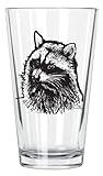 Corkology Raccoon Pint Glass, Clear