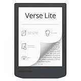 PocketBook Verse Lite – 6" E-Ink Carta Touchscreen eReader with Frontlight | Eye-Friendly, Glare-Free Display | Wi-Fi | Supports 25 Formats incl. DRM | Compact & Lightweight