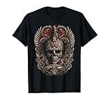 Mexican Aztec King Skull T-Shirt