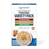 Amazon Grocery, Traditional Variety Instant Oatmeal, 14.6 Oz, 10 Ct (Previously Happy Belly, Packaging May Vary)