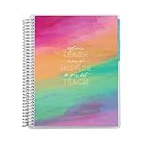 Erin Condren Spiral Teacher Record Book 7" x 9" Platinum-Coiled Notebook with 160 Pages, Colorful Tabbed Sections, Sturdy Laminated Cover, Designed for Tracking Grades, Learn, Teach, Inspire