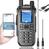 GMRS Radio Baofeng Radio Ham Radio GMRS Handheld Radio Long Range Walkie Talkies FM Radio APP Programming for GM-15 PRO Two Way Radio NOAA Weather Radio,999 Channels,Copy Frequency USB-C Charger