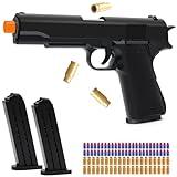 EagleGrove Toy Gun with 50 Foam Bullets, Soft Bullet Toy Guns with Shell Ejecting, Toy Foam Blasters & Guns for Boys, Gifts for Christmas Birthday Kids Adults Age 8+ Black