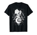 Occult Moon Rose Occultism Witchcraft Moon Rose Goth T-Shirt