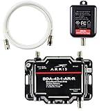 Arris 1-Port Cable, Modem, TV, OTA, HDTV Amplifier Signal Booster with Active Return and Coax Cable Kit