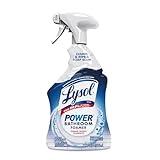 Lysol Power Foaming Bathroom Cleaner, Multipurpose Cleaner For Showers, Bathtubs, Sinks, Disinfectant Spray Kills 99.9% Of Germs, Zero Bleach Cleaning Spray, 32 Oz.