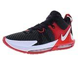 Nike Men's Lebron Witness 7 Basketball Shoe, Black/White-University Red, 10.5 M US