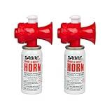 SABRE Sport and Safety Horn, 130 dB Air Horn, 60 ¼ Second or 25 ½ Second Bursts, Audible Up To 1/2-Miles (804-Meters), Perfect for Use at Sporting Events, Boating, Camping, Hiking
