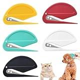 Cyhdddr 5Pcs Knotting Comb for Cats, Pet Knotting Comb De knotting comb for Dog Pet Hair Removal Tool Cat Dog Grooming Supplies Matted Fur Remover