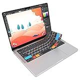 JCPal Adobe Illustrator Shortcut Guide Keyboard Cover for Apple MacBook Pro 14 inch (M1-M5) and MacBook Pro 16 inch (M1-M4) and MacBook Air 13 inch and MacBook Air 15 inch (M2-M4) (US-Layout)