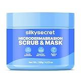 SilkySecret Microdermabrasion Face Scrub (4.23 Oz), Exfoliating Face Wash, Facial Scrub Exfoliator with Natural Pumice, Peptides & Botanical Extracts, Facial Exfoliator for Smooth and Refreshed Skin
