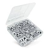 520 Pcs Wiggle Googly Eyes with Self-Adhesive, 6mm 8mm 10 mm 12mm 15mm Mixed Packaging (Black and White)