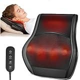 Neck and Back Massager for Pain Relief Deep Tissue with Heat, Shiatsu Shoulder Massager with Bi-Directional Rotating Head for Neck, Back, Shoulders, and Legs