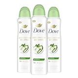 Dove Advanced Care Antiperspirant Deodorant Dry Spray Cool Essentials 3 Count Antiperspirant deodorant for helping your skin barrier repair after shaving With Pro Ceramide Technology 3.8 oz