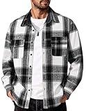 COOFANDY Men's Flannel Jackets Casual Stylish Fall Clothing Fashion Shirt Jackets