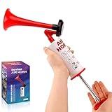 Handheld Air Horn, BANHAO Aluminum Loud Noise Maker Safety Boat Car Sports Events Handheld Air Pump Loud Safety Horn for Boats