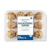 Amazon Grocery, Mini Wild Blueberry Muffins, 10.3 Oz, 12 Ct, Frozen (Previously Fresh Brand, Packaging May Vary)