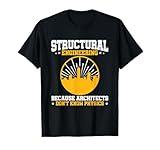 Structural Engineer Shirts and Gifts Men's Black Cotton 65% Polyester 35% Classic Fit Short Sleeve Crew Neck T-Shirt Small Funny Physics Graduation T-Shirt