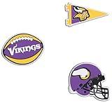 FOCO Minnesota Vikings Officially Licensed NFL Shoe Decoration Charms – 3 Pack Fan Footwear Accessories