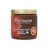 Artisana Organics Hazelnut Cacao Spread, 9.5 oz | USDA Organic, No Palm Oil, Sweetened with Coconut Sugar