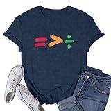 VQD Equality Shirt for Women Human Rights Tshirt African American Tee Tops Blue