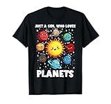 Just A Girl Who Loves Planets Solar Space Science Lover Girl T-Shirt